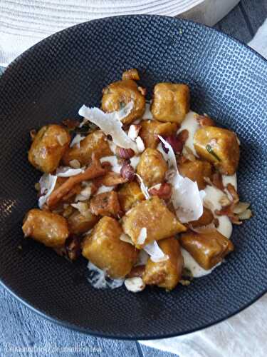 Gnocchi de patate douce aux girolles