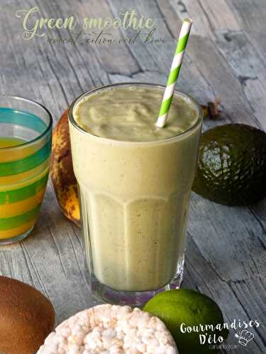 Green smoothie : Avocat, citron vert, kiwi