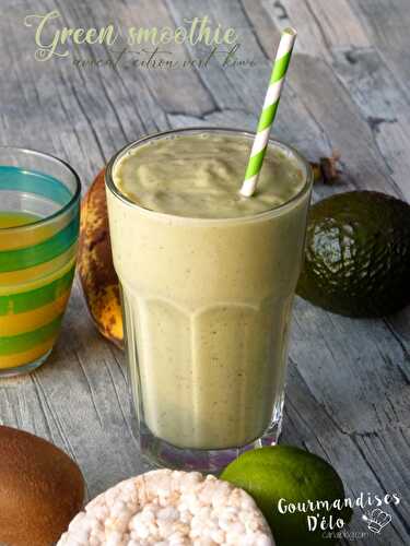 Green smoothie : Avocat, citron vert, kiwi