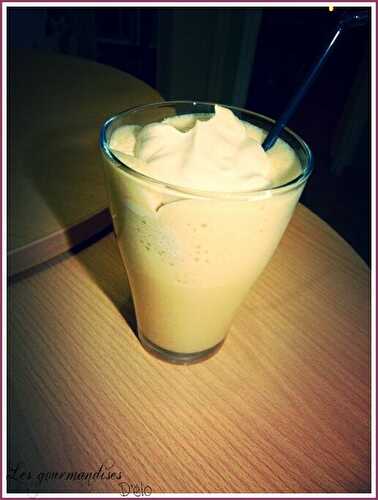 Milkshake Confiture de lait et chantilly au chocolat