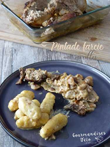 Pintade farcie aux morilles