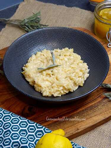 Risotto au citron et à la sauge