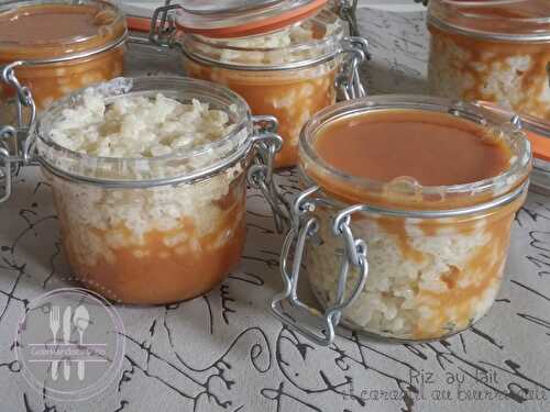 Riz au lait et caramel au beurre salé de C. Adam