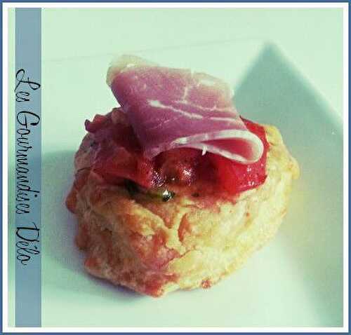 Sablé au parmesan, tartare de tomates et jambon italien - Gourmandises D'élo