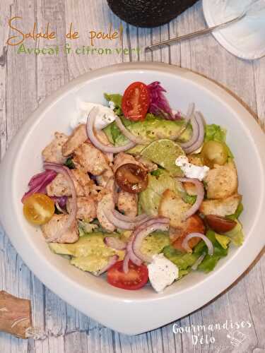 Salade de poulet, avocat & citron vert