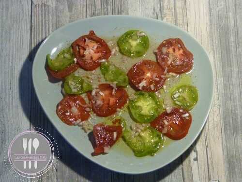 Salade de tomates colorées - Gourmandises D'élo