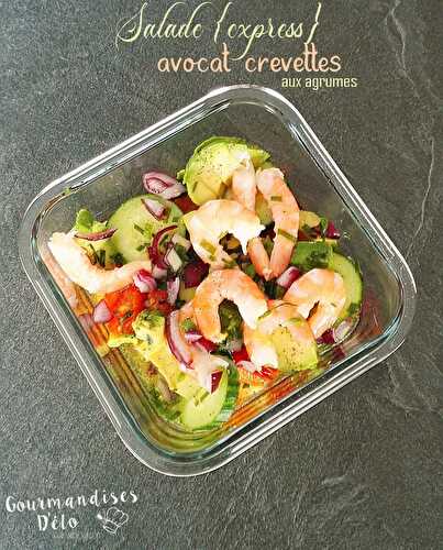 Salade {express} avocat crevette aux agrumes