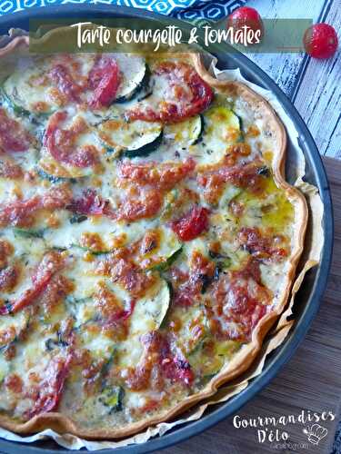 Tarte courgette et tomates