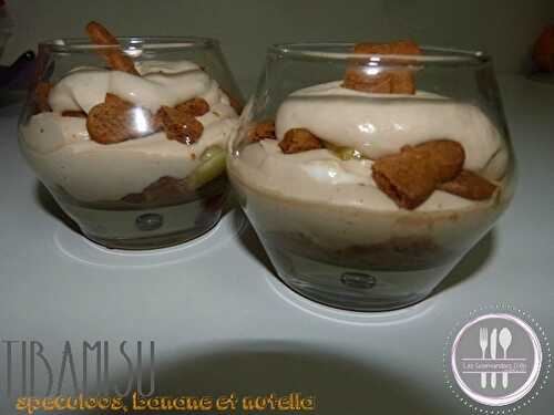 Tiramisu au spéculoos, banane et Nutella® (en verrine)