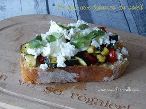 Tartines aux légumes du soleil