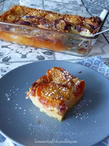 Clafoutis abricot et nectarine