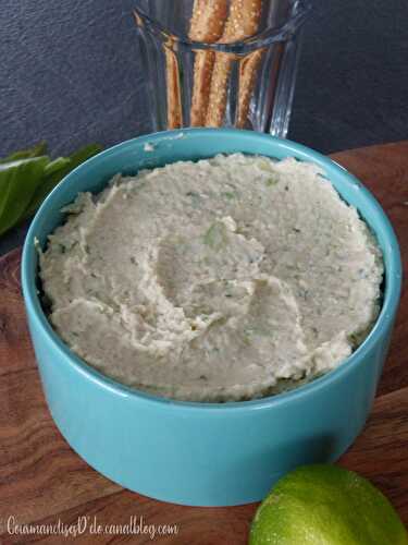 Houmous haricot lingot et ail des ours