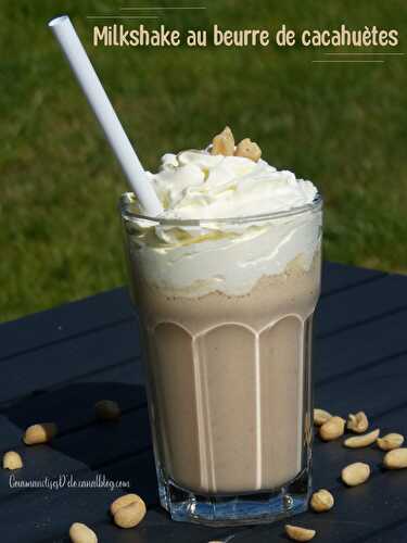 Milkshake au beurre de cacahuètes