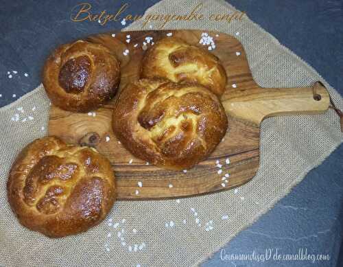 Bretzel sucré au gingembre et cointreau