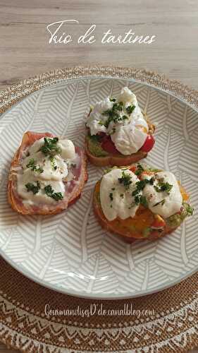 Trio de tartines