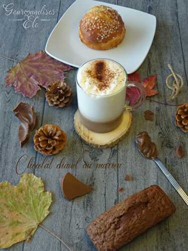 Chocolat chaud au marron façon latte