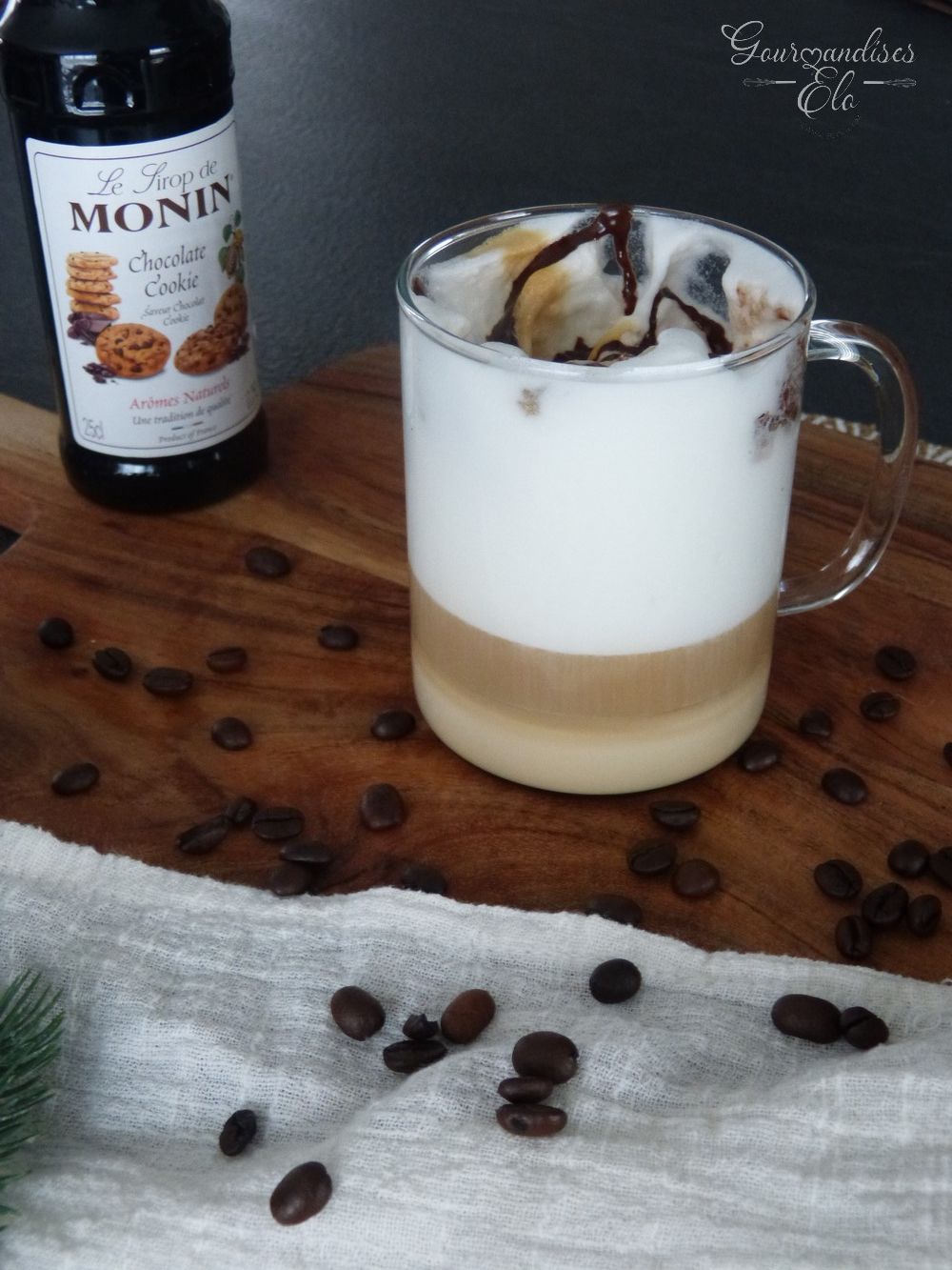 Latte macchiato au cookie