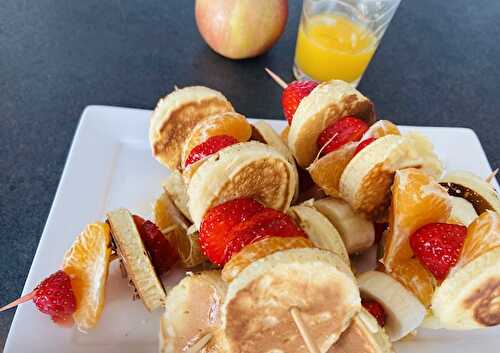 Brochettes de pancakes