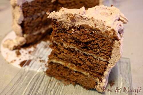 Layer cake triple chocolat