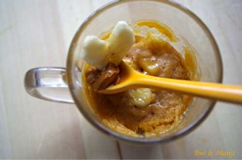 Mug cake banane spéculoos