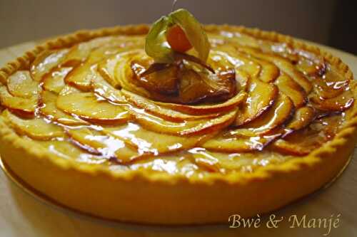 Tarte aux pommes (pâte brisée, compote) {fiche technique cap pâtissier}