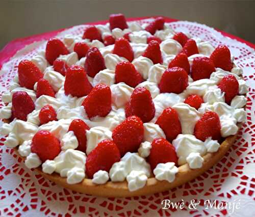 Tarte fraises chantilly mascarpone