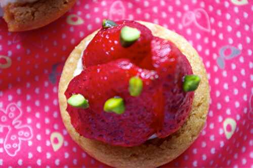 Tartelettes aux fraises (base sablés bretons)