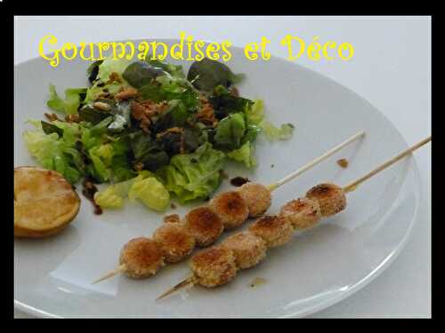 Brochettes de saucisses