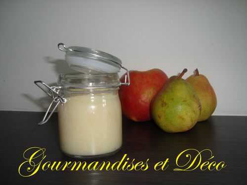 Compote pommes , poires et amandes