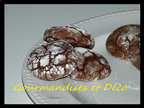 Crinkles chocolat  -  Gourmandises et Déco... De Stéph 