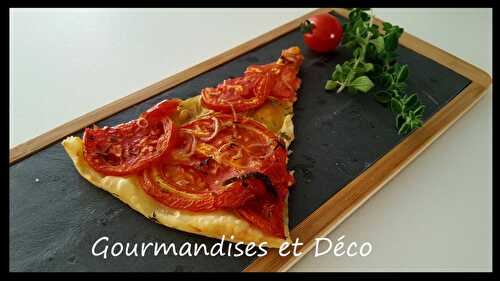 Délicieuse tarte fine aux tomates