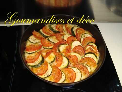 Tian courgettes tomates mozza....
