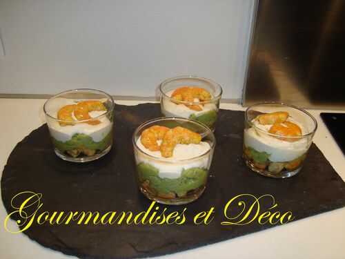 Verrine avocat et crevettes marinées