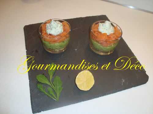 Verrine croustillante au saumon -  Gourmandises et Déco... De Stéph 