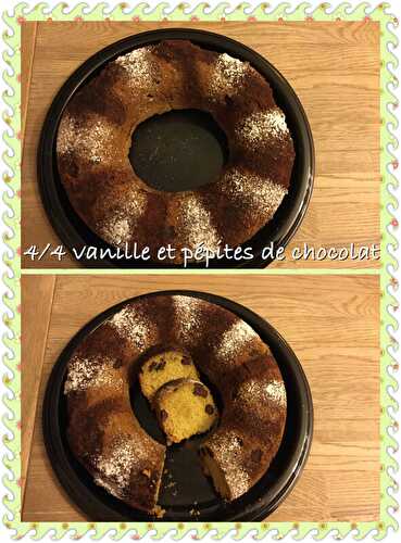 4/4 vanille et pépites de chocolat fondant