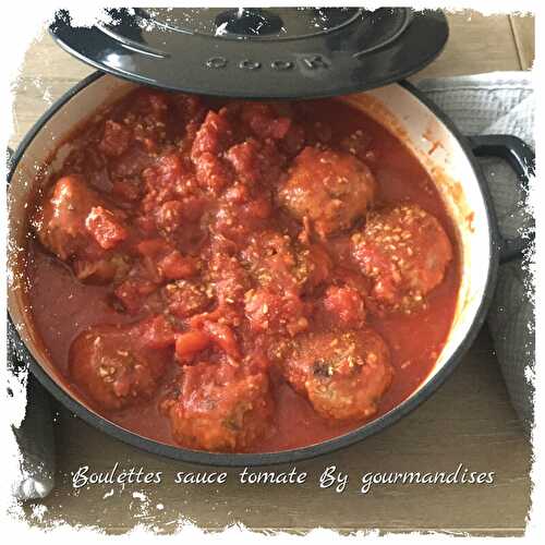 Boulettes sauce tomate ( 288 cal/ par personne)