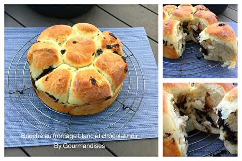 Brioche au fromage blanc et chocolat noir