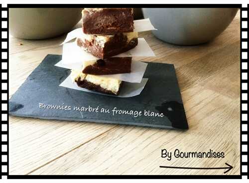 Brownies marbré au fromage blanc, banane et spéculoos ( 173 cal/ la part)