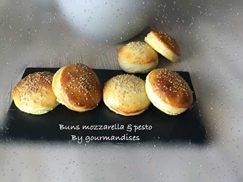 Buns mozzarella/ jambon & pesto ( 172 cal/ par buns)