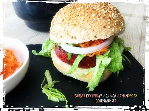 Burger betterave / quinoa/ amandes