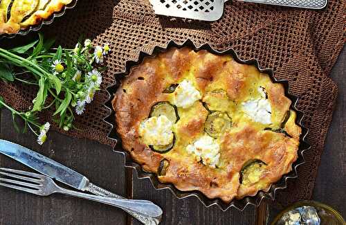 Clafoutis de courgettes au chèvre