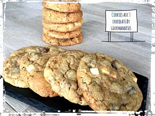 Cookies aux 3 chocolats