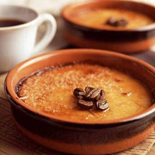 Crème brûlée au café ( 139 cal/ par personne)