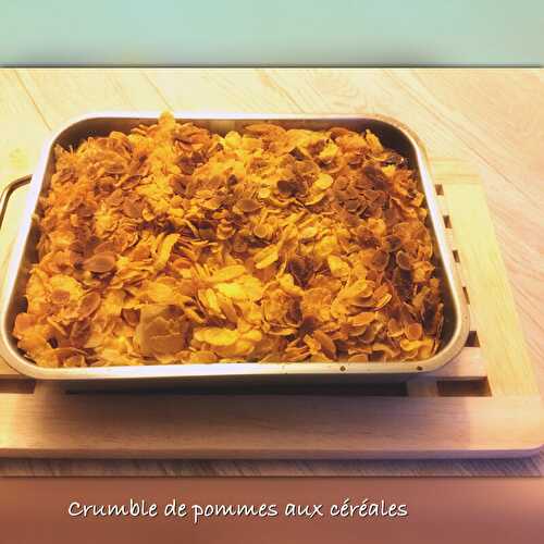 Crumble de pommes aux céréales ( 279 cal/ par personne)