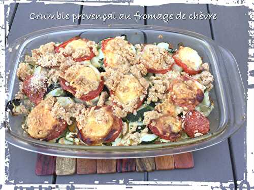 Crumble provençal au fromage de chèvre ( 246 cal/ par personne)