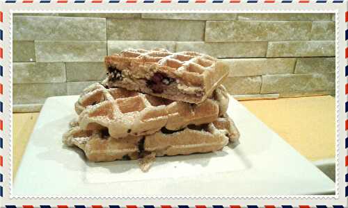 Gaufre de Liège aux myrtilles ( 195 cal/ par gaufre)