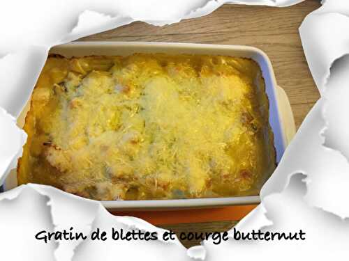 Gratin de blettes et butternut