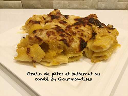 Gratin de pâtes et butternut au comté ( 511 cal/ par personne)