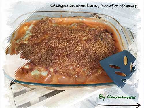 Lasagne au chou blanc ,Boeuf et béchamel ( 368 cal/ par personne)