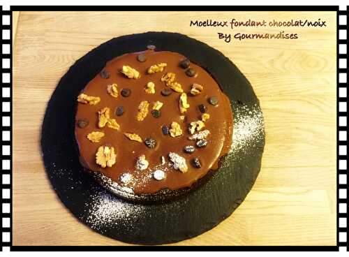 Moelleux fondant chocolat & noix ( SANS BEURRE)